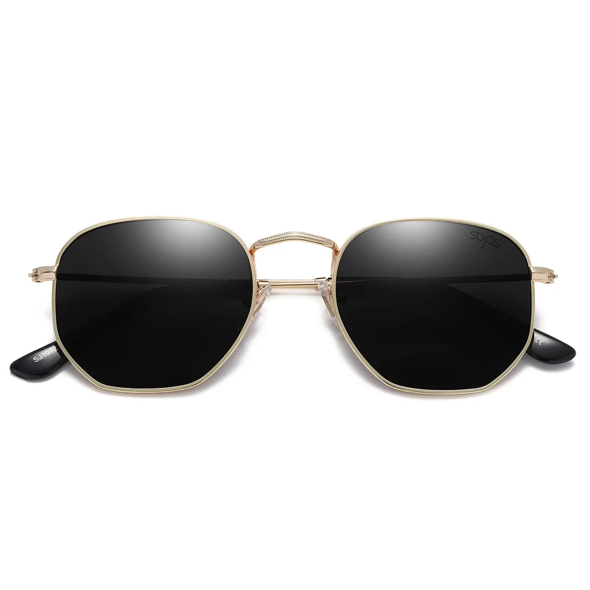  SOJOS SJ1072 Small Square Polarized Sunglasses Grey — product photo
