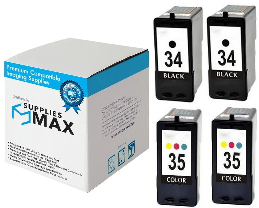 SuppliesMax SuppliesMax Lexmark 18C0535_2PK Inkjet Combo Pack 2 Black 2 Color — product photo