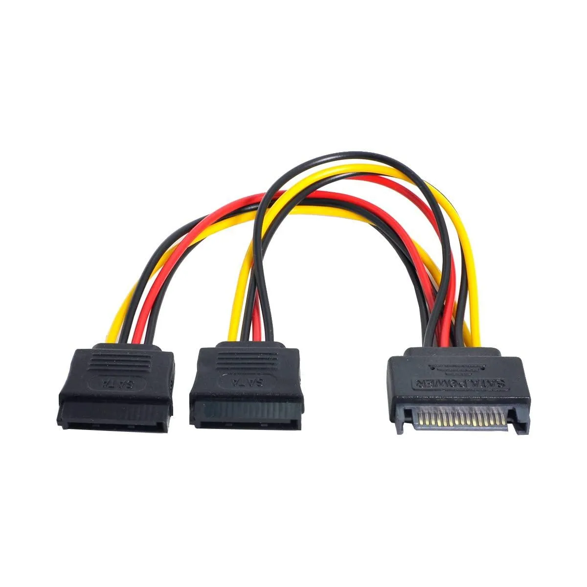 Vszerda Vszerda HX-SA-052 15-pin SATA male to dual female power splitter 12V 5V — product photo