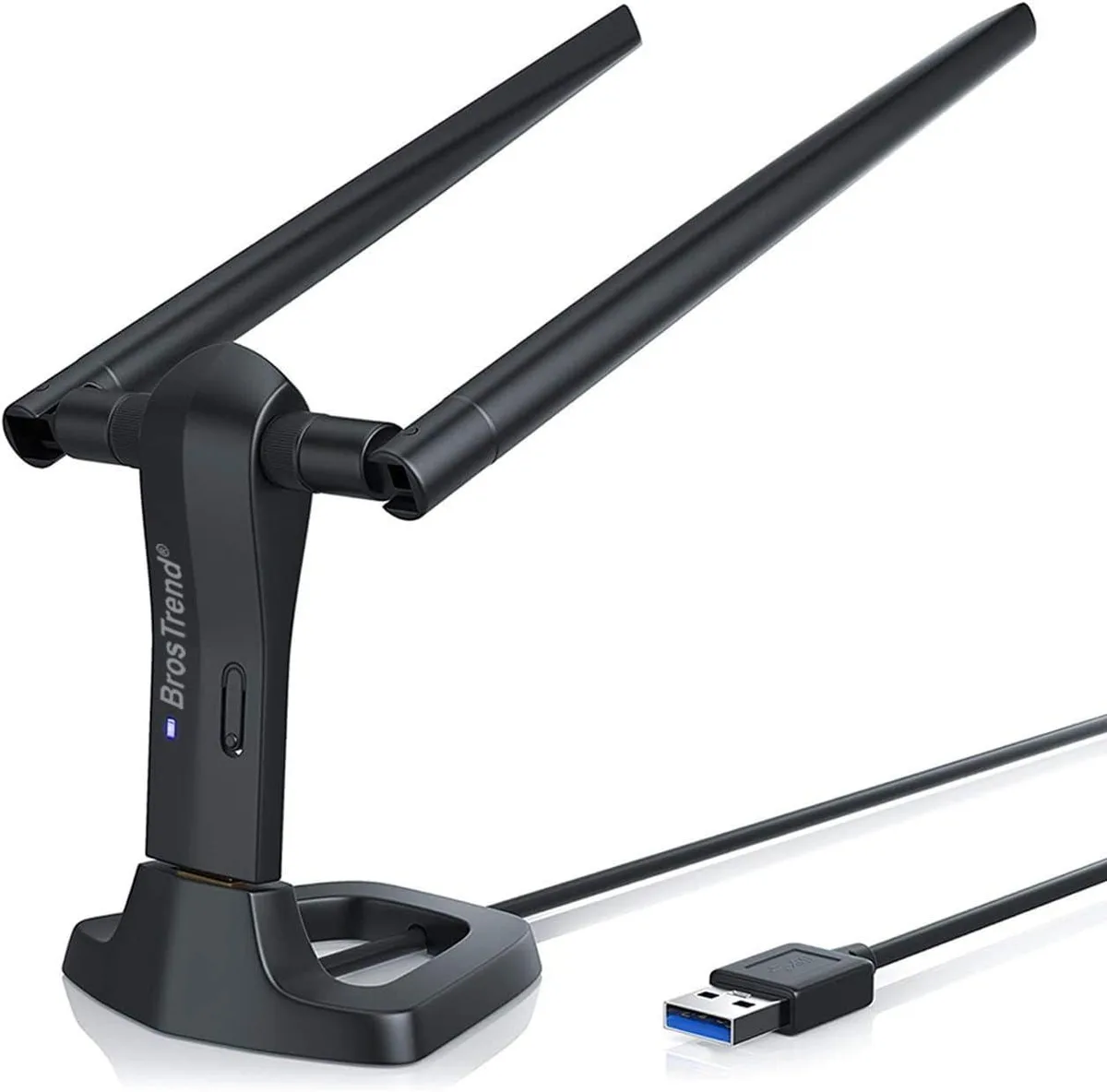PISKEKAT PISKEKAT Server Rack USB3.0 AC1200 WiFi Adapter 2x5dBi Antennas — product photo