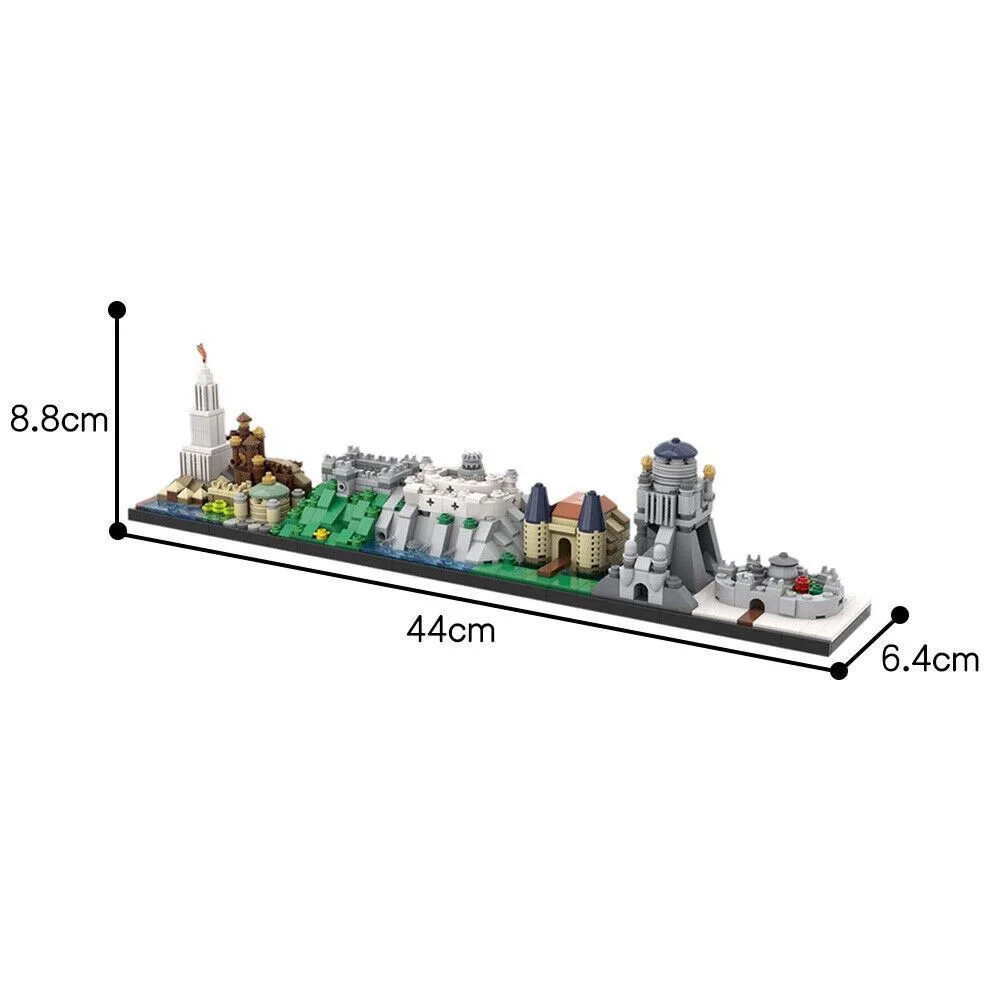 ZITIANYOUBUILD ZITIANYOUBUILD C5584 Westeros Architecture Skyline Building Set 767 Parts — product photo