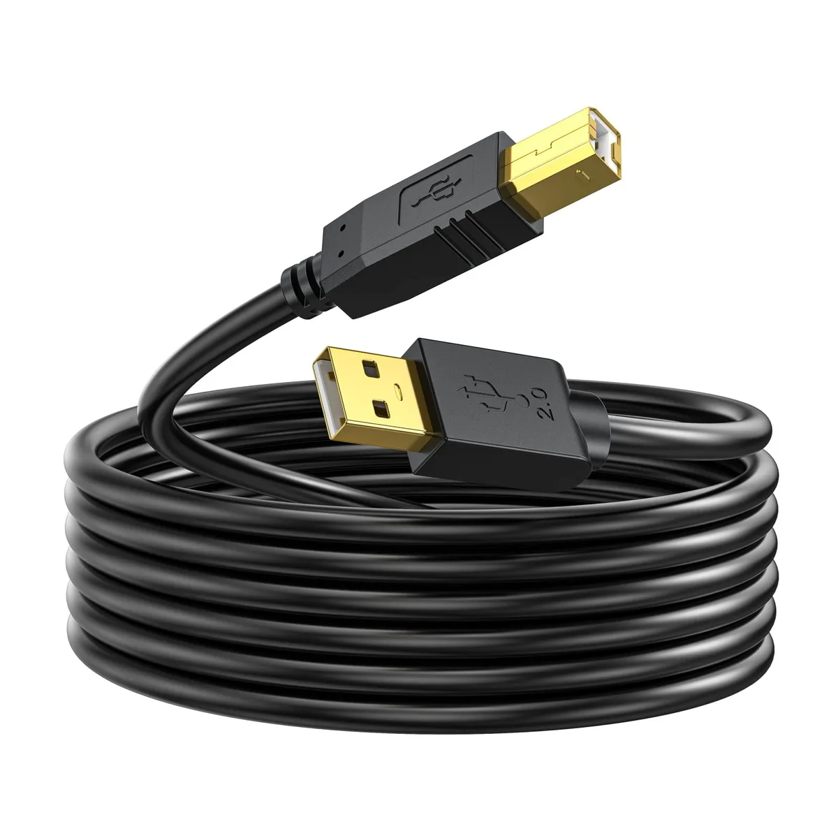  NC XQIN DYX-B USB 2.0 A to B Printer Cable 20 ft — product photo