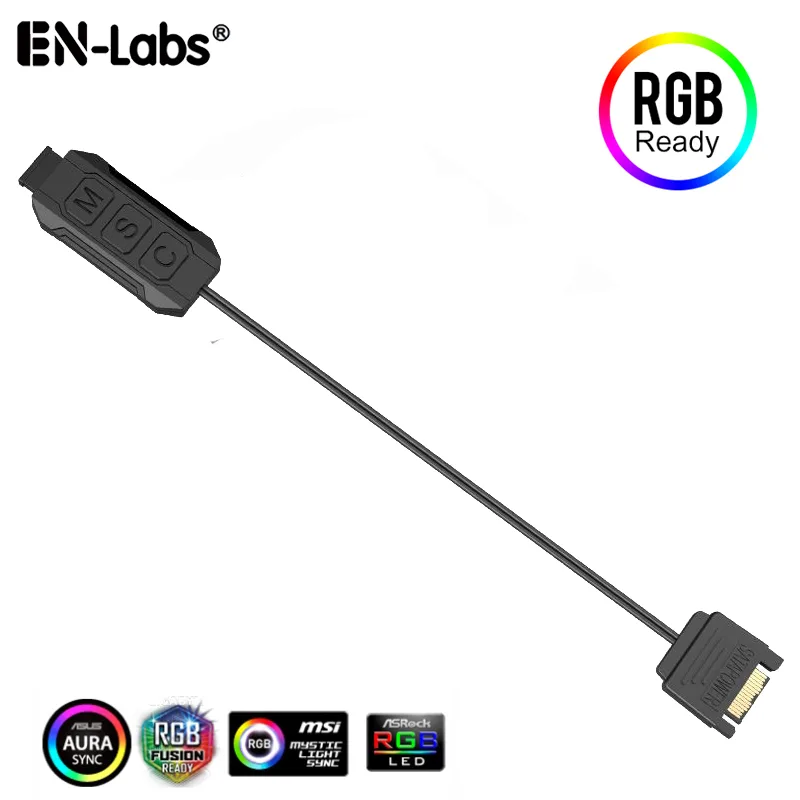EN-Labs EN-Labs MINIRGBCOSATA5V 5V 3-pin ARGB controller SATA internal power cable — product photo