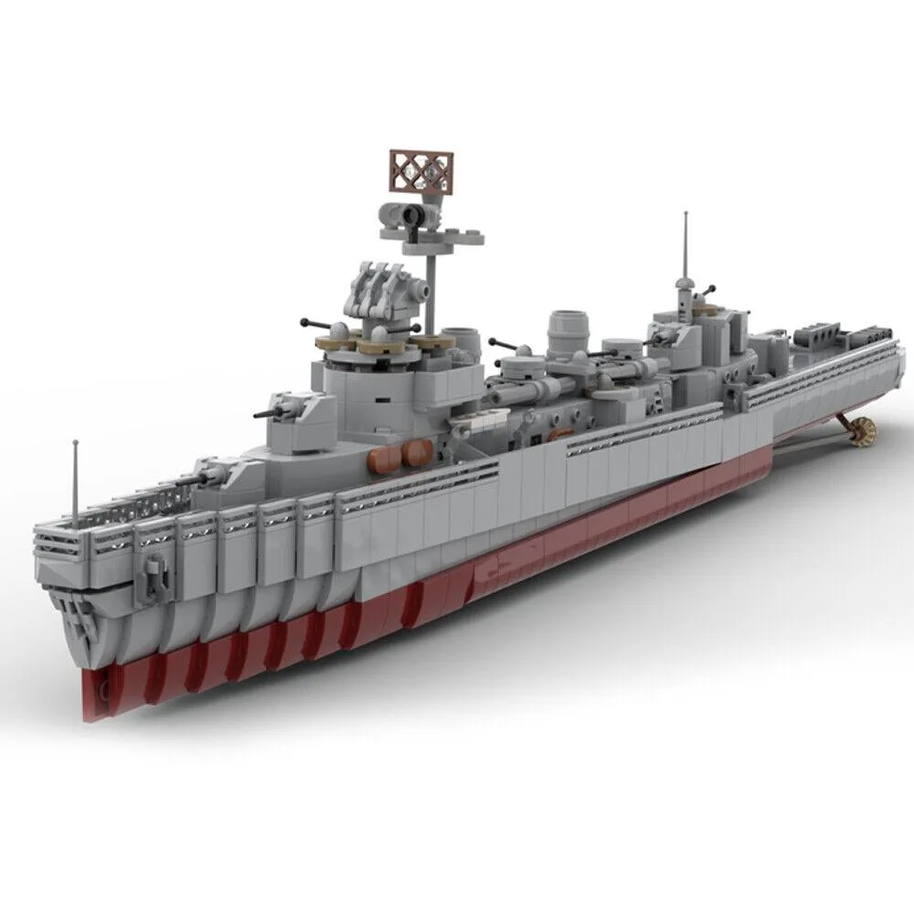 ZITIANYOUBUILD ZITIANYOUBUILD MOC-124716 Fletcher-class 1:200 Scale 1595 Parts Educational Building Set — product photo
