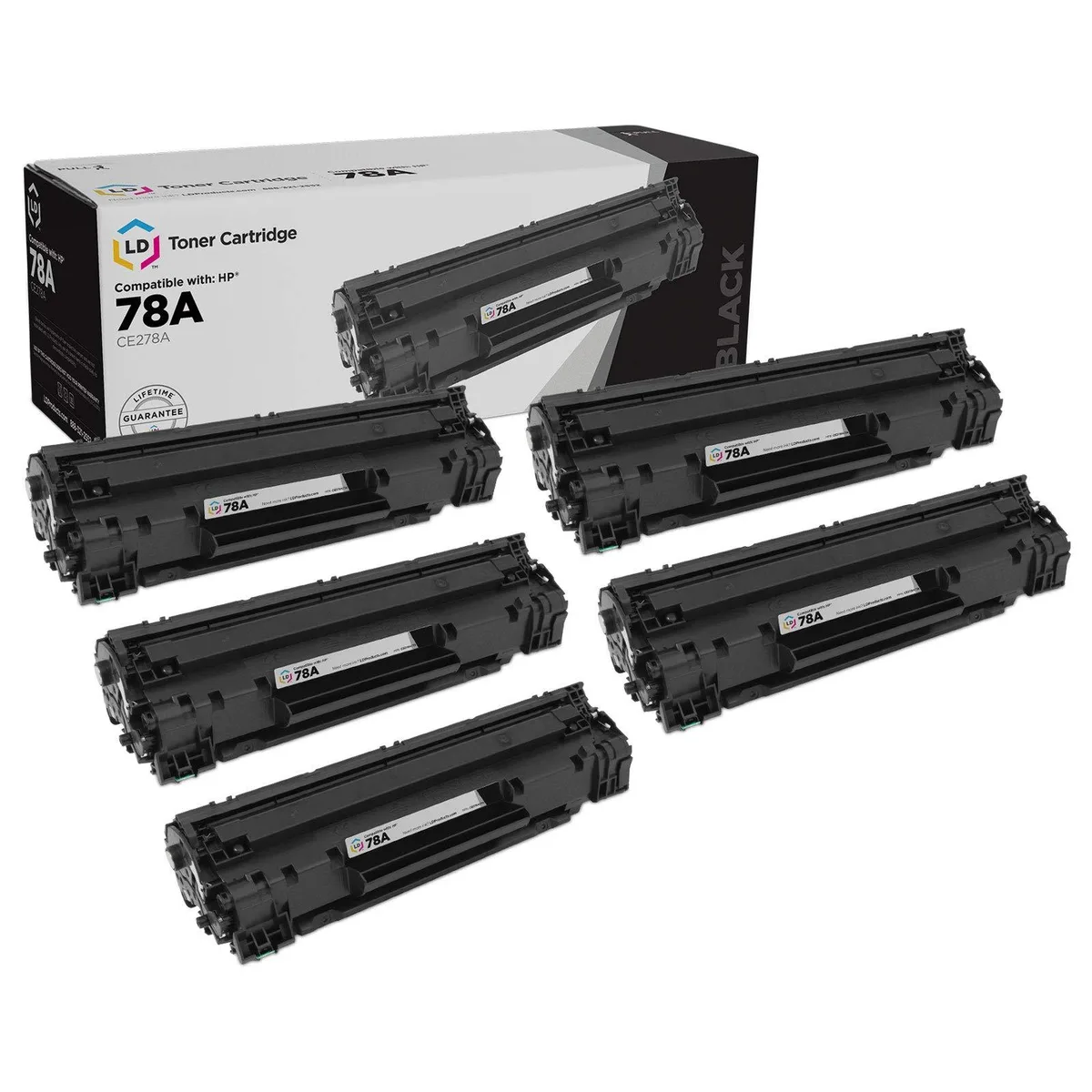 LD Products LD Products HP 78A CE278A Black Toner Cartridge 5-Pack — product photo