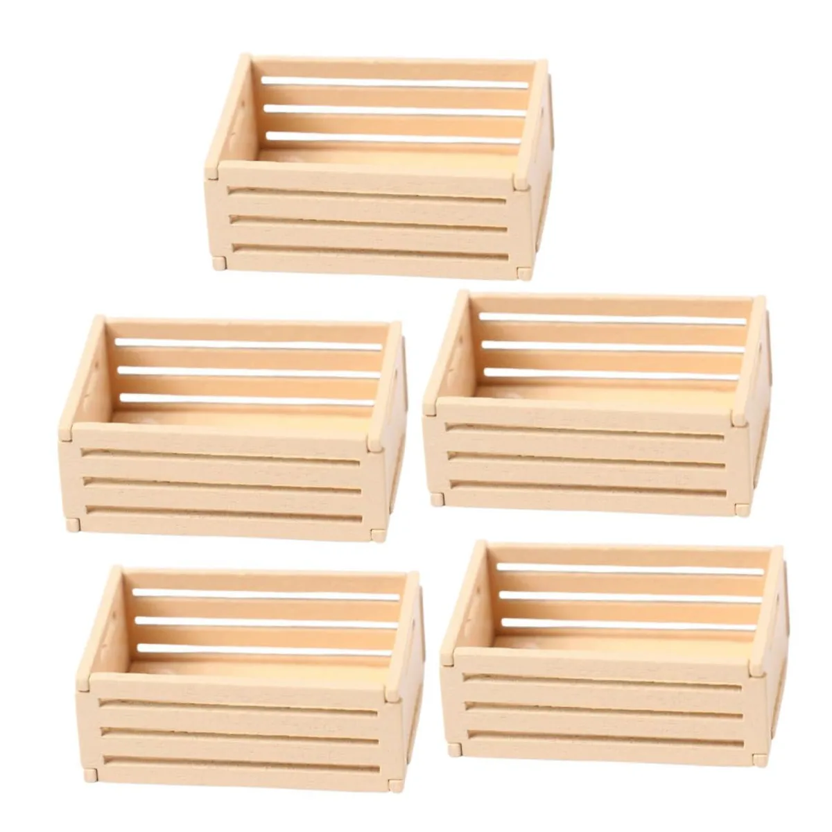  Cricut 12411170G6V 5pcs Miniature Wooden Crates 3.80x2.60x1.50cm — product photo