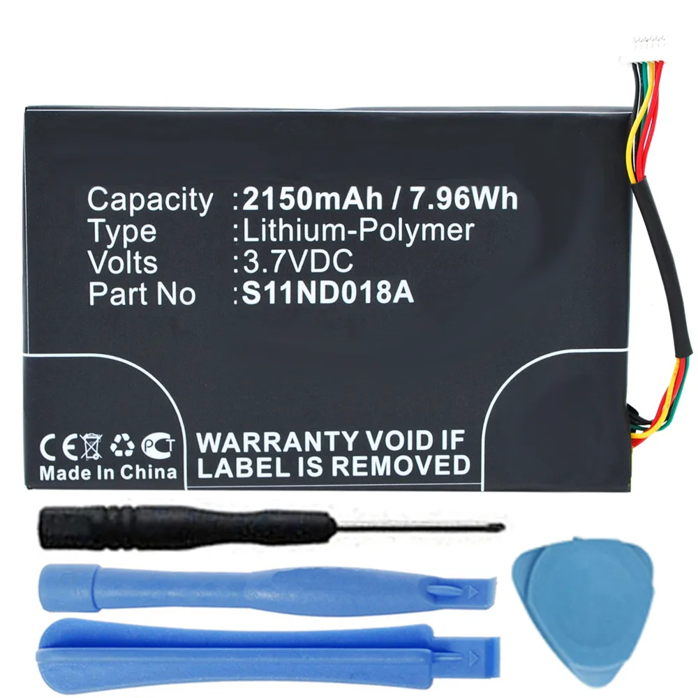 MPF Products MPF Products MLP305787 2150mAh Battery for Nook Simple Touch BNRV300 BNTV350 with Tools — product photo