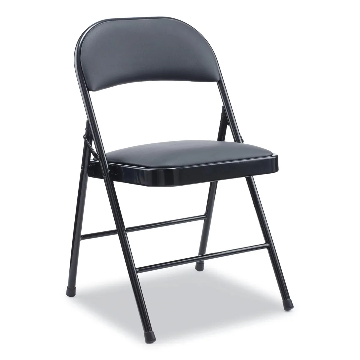 Alera Alera ALECA9416 PU Padded Folding Chair 250 lb Black 4 Pack — product photo