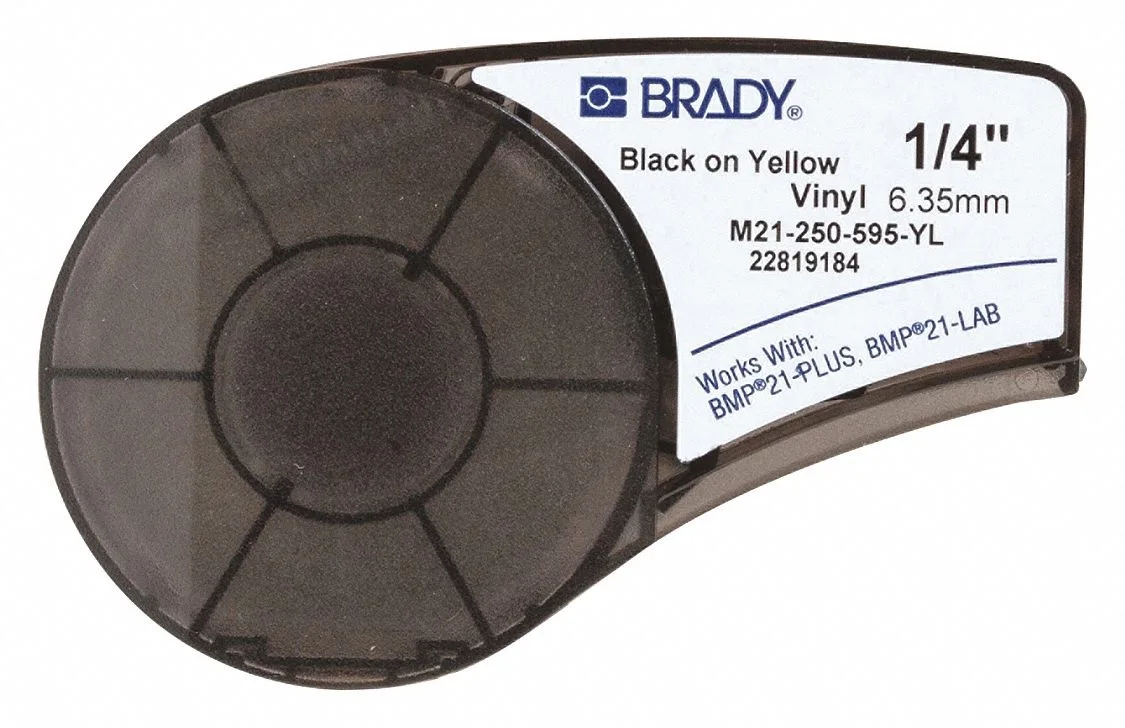 Brady Brady M21-250-595-YL Label Tape Cartridge — product photo