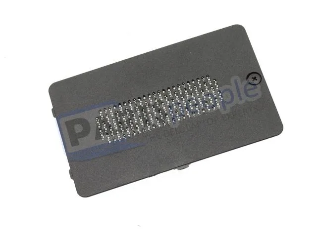 Small black plastic rectangular cover for laptop memory slot