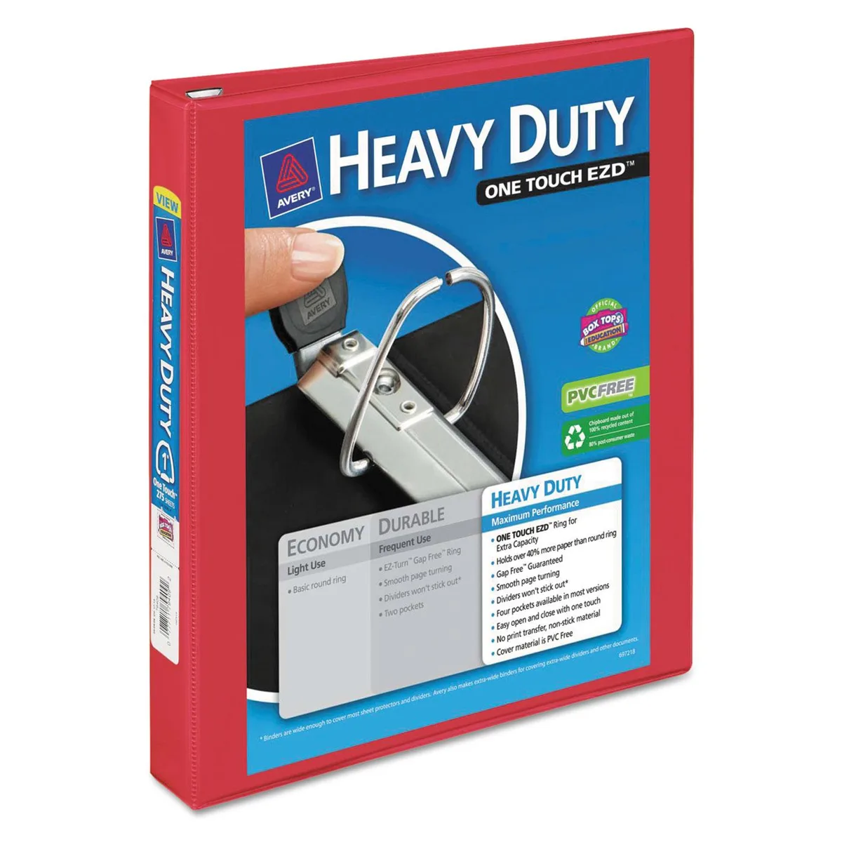 Avery Avery 79170 1" EZD Ring Binder Red 275 Sheets — product photo