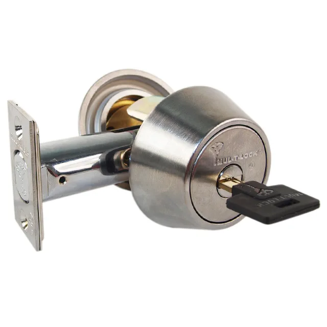 Mul-T-Lock Mul-T-Lock HD1-26 Satin Chrome Hercular Single Cylinder Deadbolt with Thumb Turn 006 Keyway — product photo