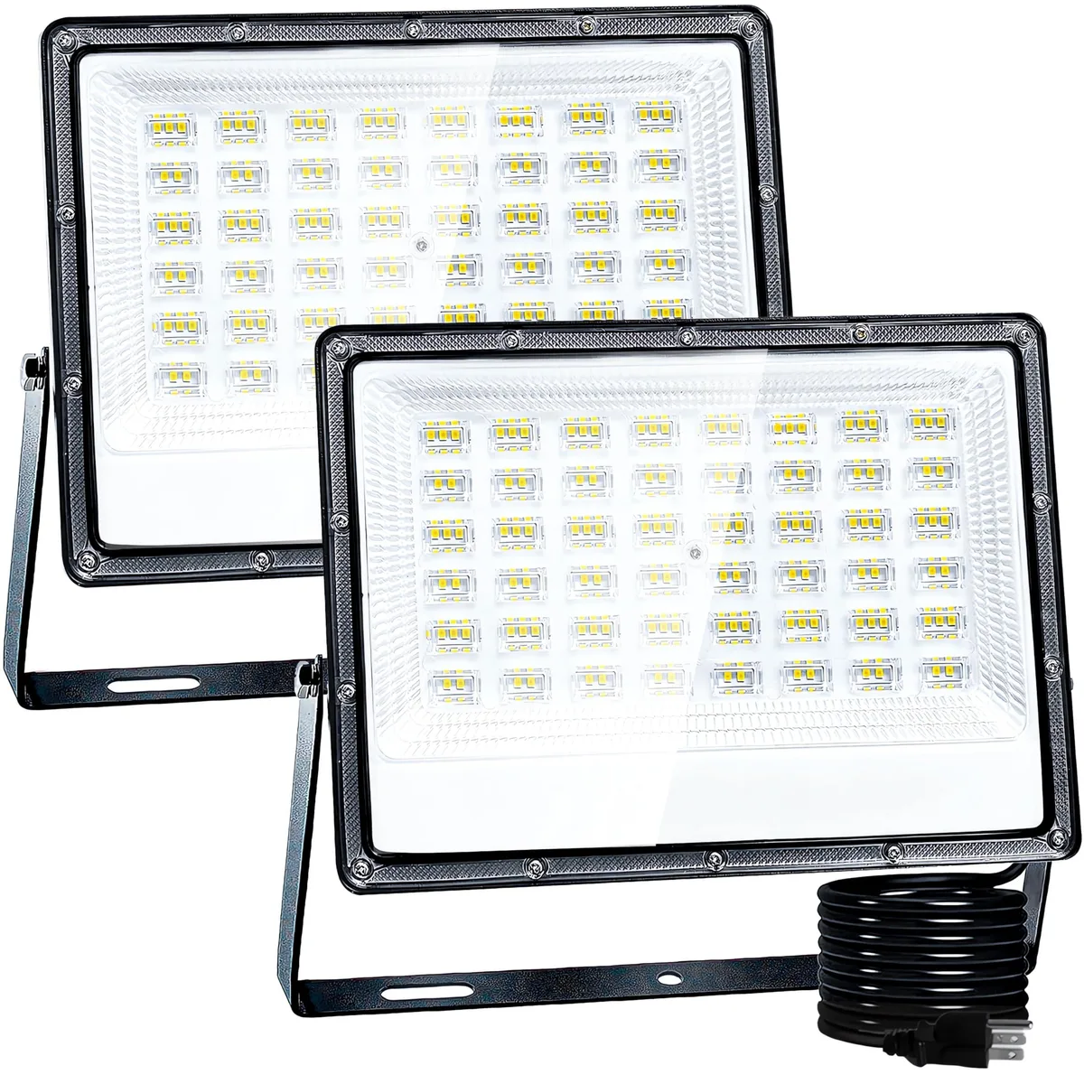  CREATESTAR 100W LED Flood Light 10000lm 6500K IP66 2 Pack — product photo
