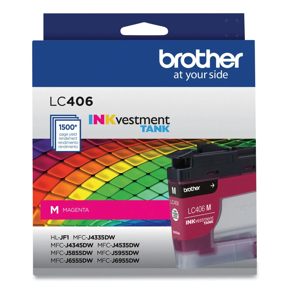 Brother Brother LC406MS 1500-page magenta ink cartridge — product photo