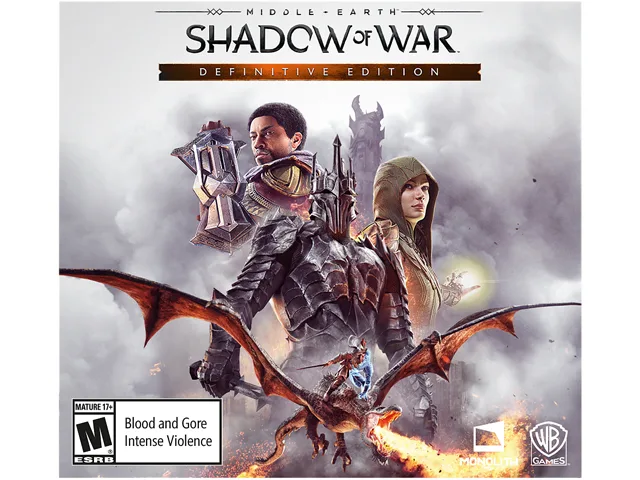 Warner Brothers Warner Brothers WB0102 Middle-earth: Shadow of War Definitive Edition downloadable game — product photo