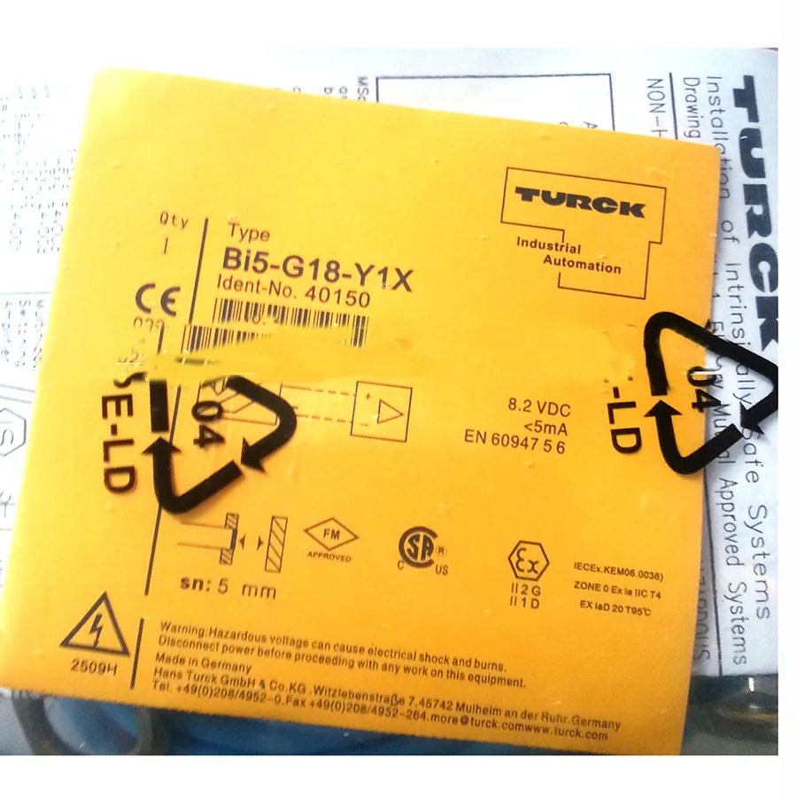 Turck Turck BI5-G18-Y1X 40150 Inductive Sensor M18 5mm NAMUR — product photo