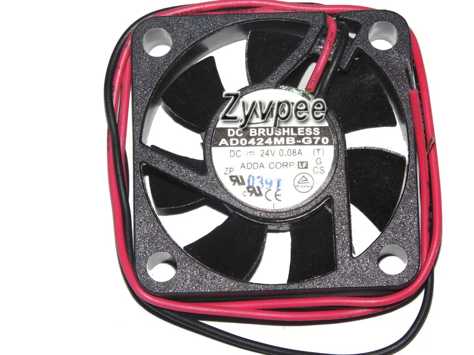 Zyvpee Zyvpee AD0424MB-G70 4010 24V 0.08A 2 Wire inverter case fan — product photo