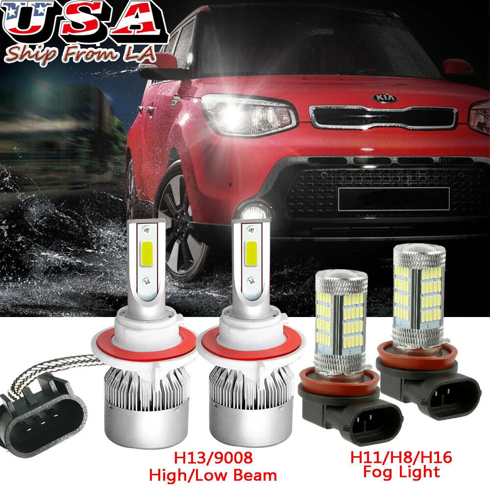SIMPLEX TECHNOLOGY CO., LIMITED SIMPLEX TECHNOLOGY CO., LIMITED Kia Soul 2014-2020 H13 H11 LED Headlight Fog Kit — product photo