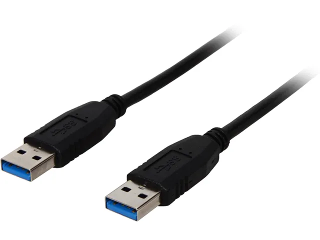 Nippon Labs Nippon Labs USB3-6MM-BK-2P 6 ft USB 3.0 A Male to A Male cable 2 pack — product photo