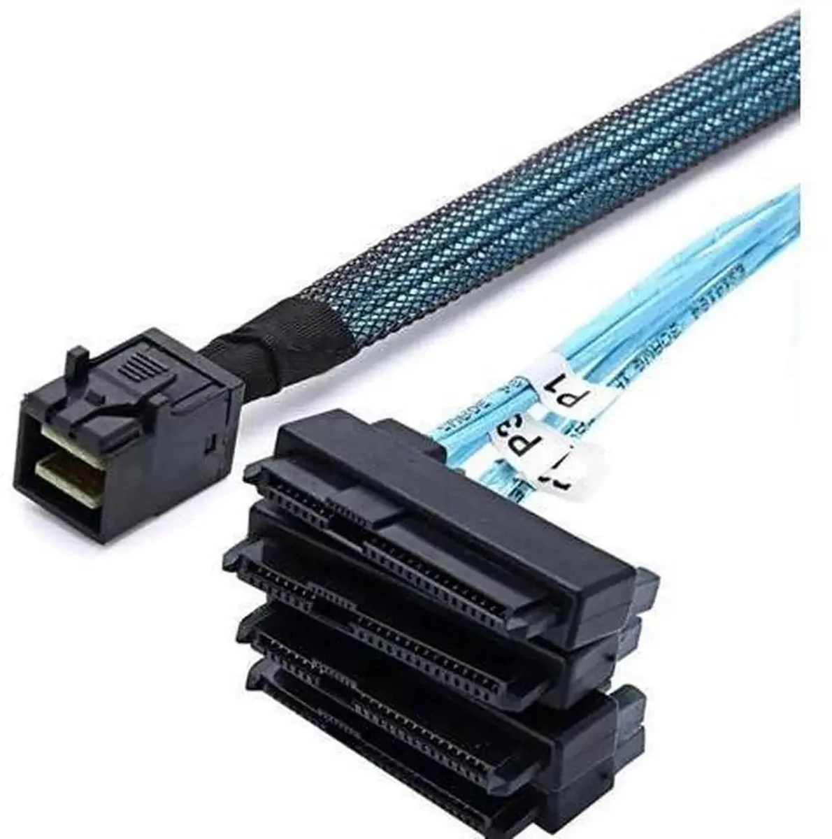 SMUGDESK SMUGDESK 0.5M Internal Mini SAS SFF8643 to 4x SFF8482 29Pin Breakout Cable — product photo
