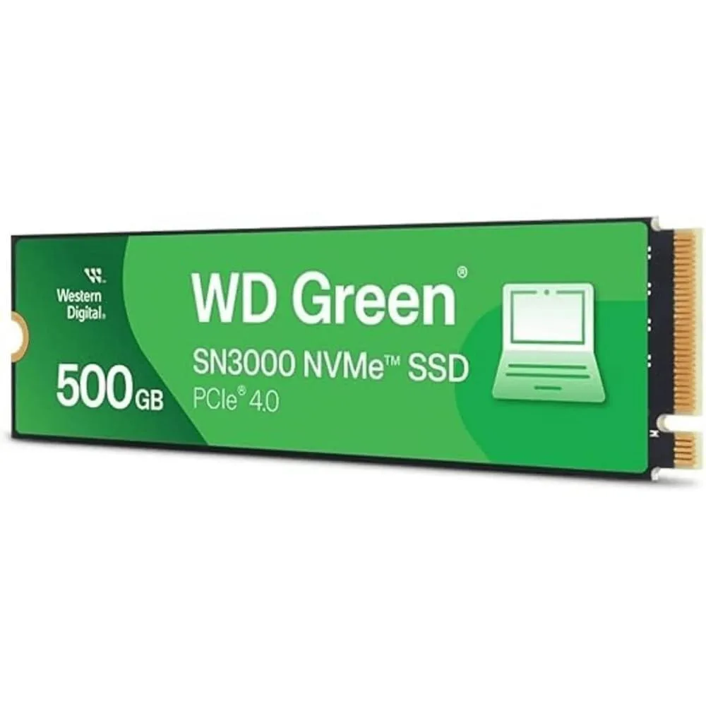 Western Digital Western Digital 500GB WD Green SN3000 NVMe 2 in 1 accessory — product photo