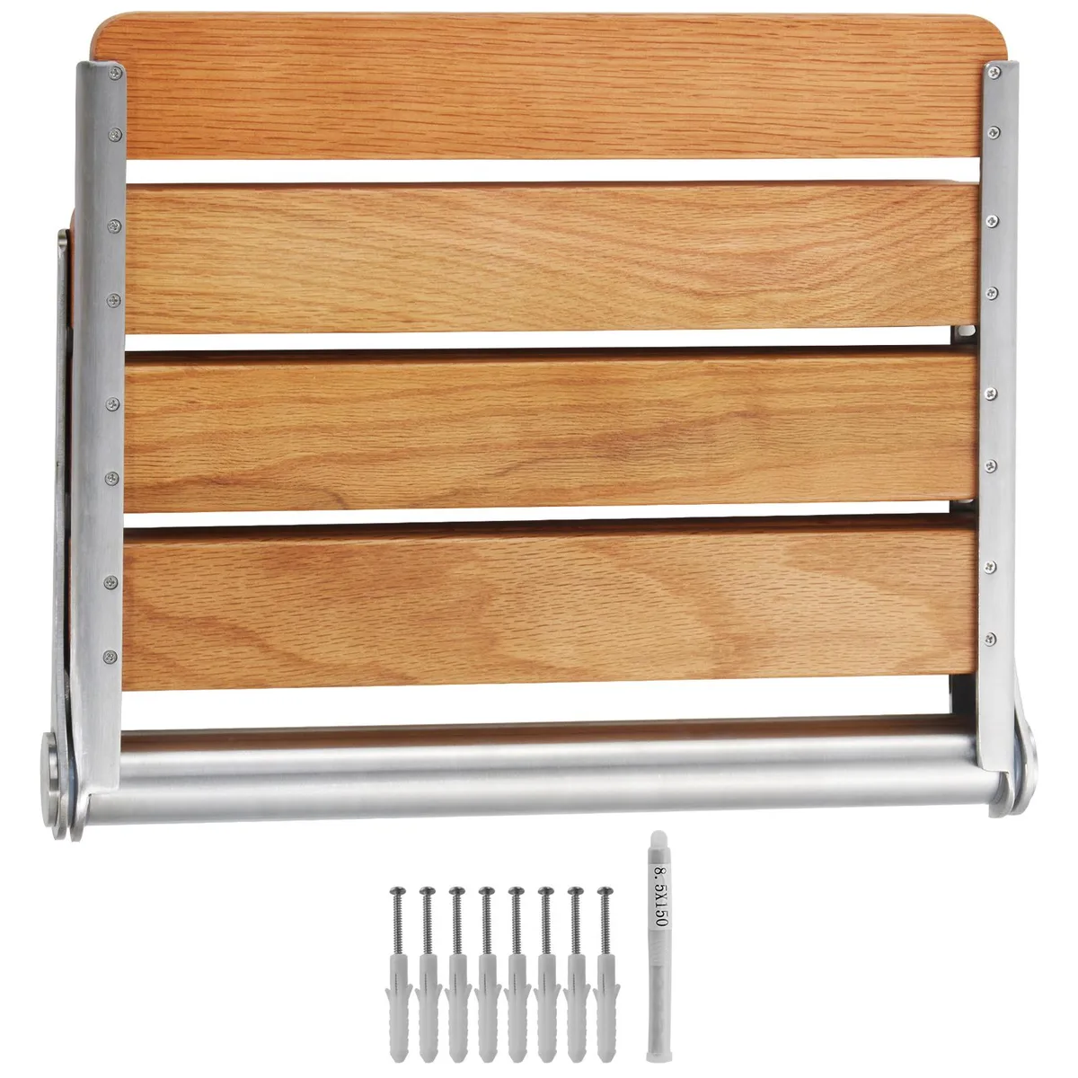 VEVOR VEVOR Folding Oak Shower Seat 16.1" x 13.4" 440 lbs — product photo
