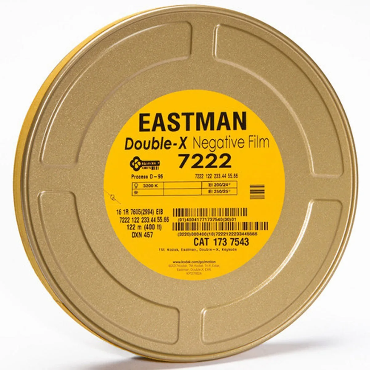 Kodak Kodak Eastman Double-X 7222 16mm 400' Roll SP457 Winding B 1R-2994 Perforation camera accessory — product photo