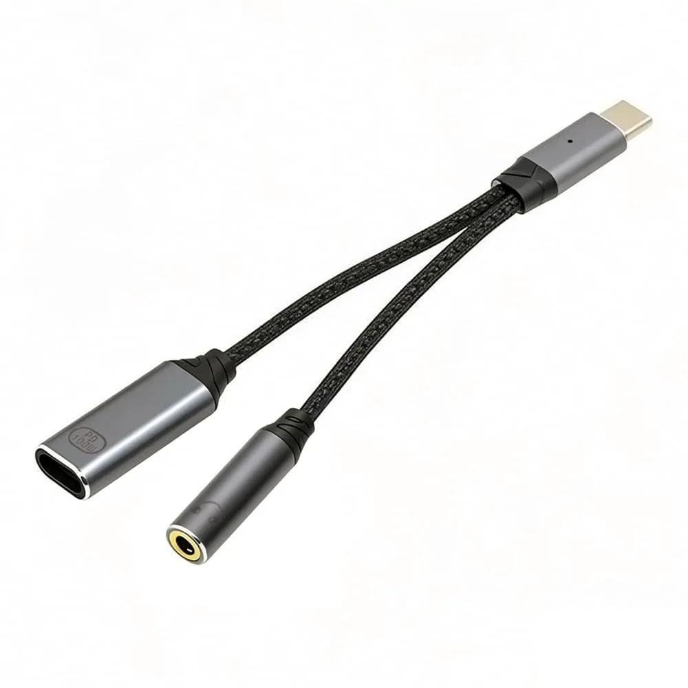 Fervit Fervit USB-C DAC AUX 16bit 48kHz 3.5mm 100W PD cable — product photo