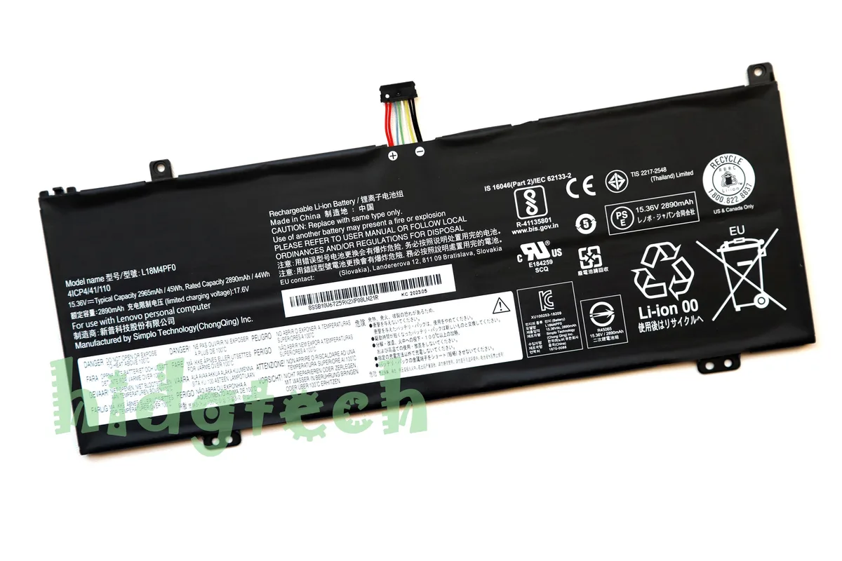 Beisite Beisite L18C4PF0 L18D4PF0 L18M4PF0 laptop battery 15.36V 45Wh — product photo