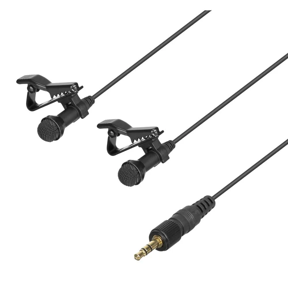 LORDWORLD LORDWORLD DK3A2 2-Person Dual Omnidirectional Lavalier Microphone 3.5mm TRS — product photo