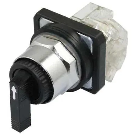 Dayton Dayton 30G314 Selector Switch 3 Position 30 mm Black — product photo