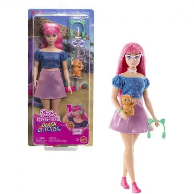 Barbie Barbie Mysteries Beach Detectives Daisy Doll JFV66 — product photo