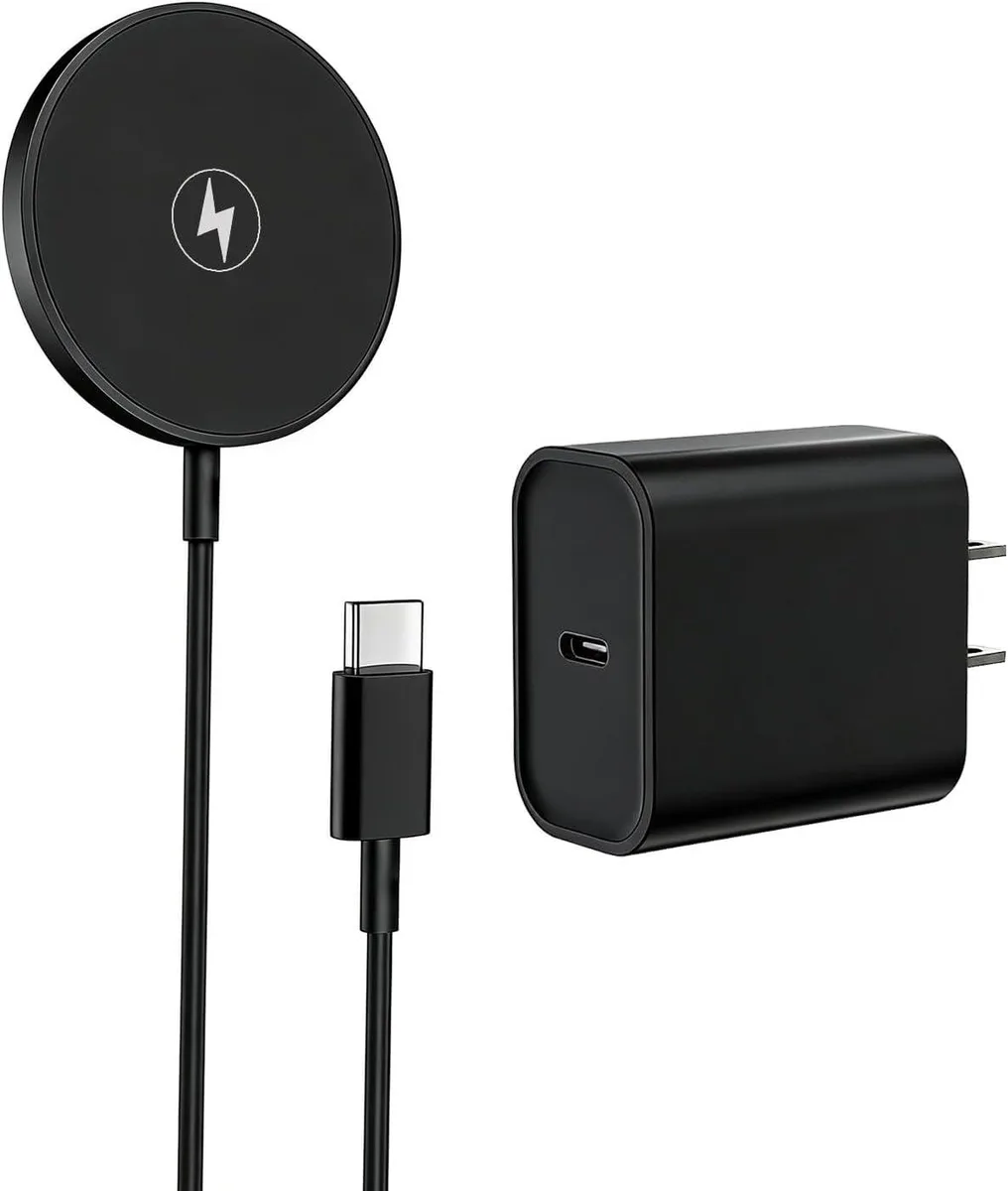 Luisport Luisport Magnetic Wireless Charger Mag-Safe 15W Black — product photo