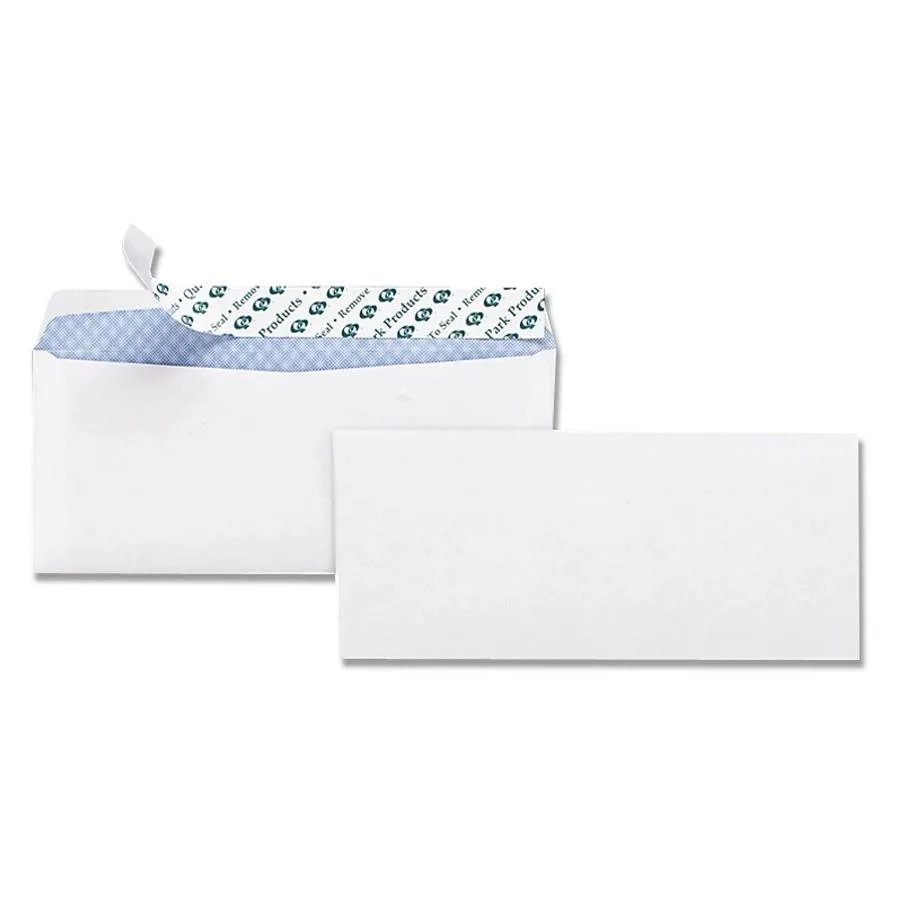 Business Source Business Source 99714 No. 10 Peel-to-seal Security Envelopes 100/Box 24 lb — product photo
