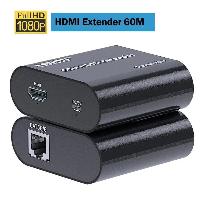 YINGHUA YINGHUA 60M HDMI Extender over Ethernet Cat5e/6 1080P KVM Switch — product photo