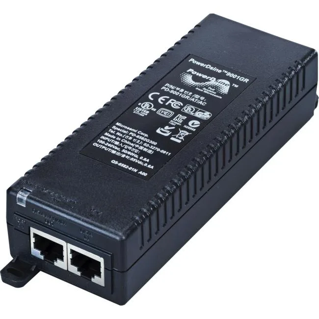 Microsemi Corporation Microsemi Corporation 1-Port High-Power 30W 10/100/1000 BaseT Midspan AC Input — product photo