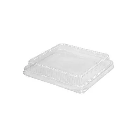 Pack of 100 transparent low dome plastic lids for 320 and 321 containers