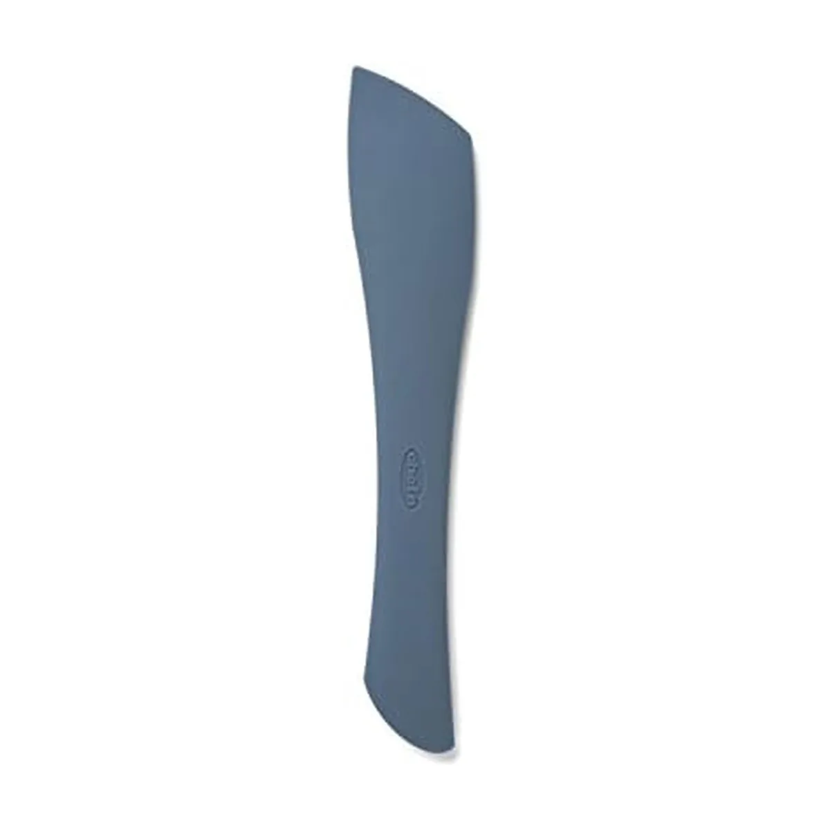 Small double-sided silicone spatula in vintage indigo