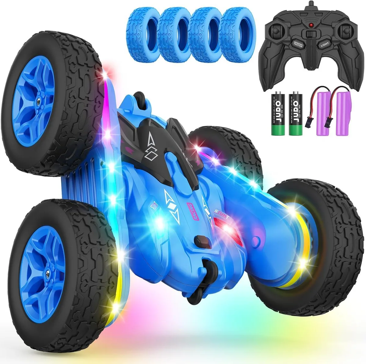 usbroway usbroway RC Stunt Car 360° Rotating 4WD Blue — product photo