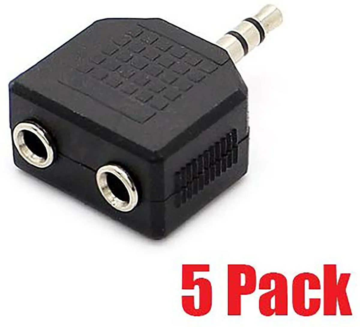 iMBAPrice iMBAPrice 3.5mm Stereo Male to Dual Female Splitter Adapter 5 Pack — product photo