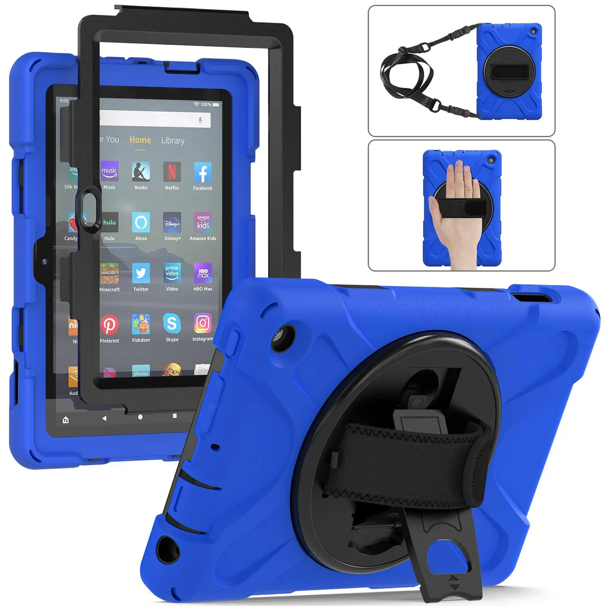 Werleo Werleo Laptop Case Blue 7.0 inch 12th Gen 2022 360 Kickstand — product photo