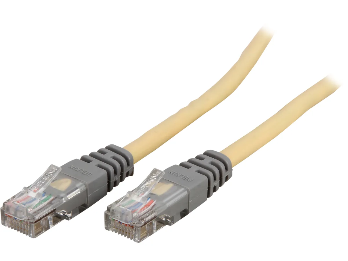 Belkin Belkin A3X12650YLWM Cat5e Crossover Network Ethernet Cable 50 ft Yellow — product photo