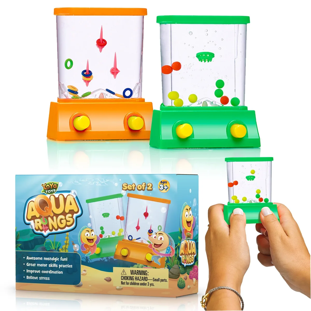 Aqua Rings Handheld Water Game Set of 2 — product photo