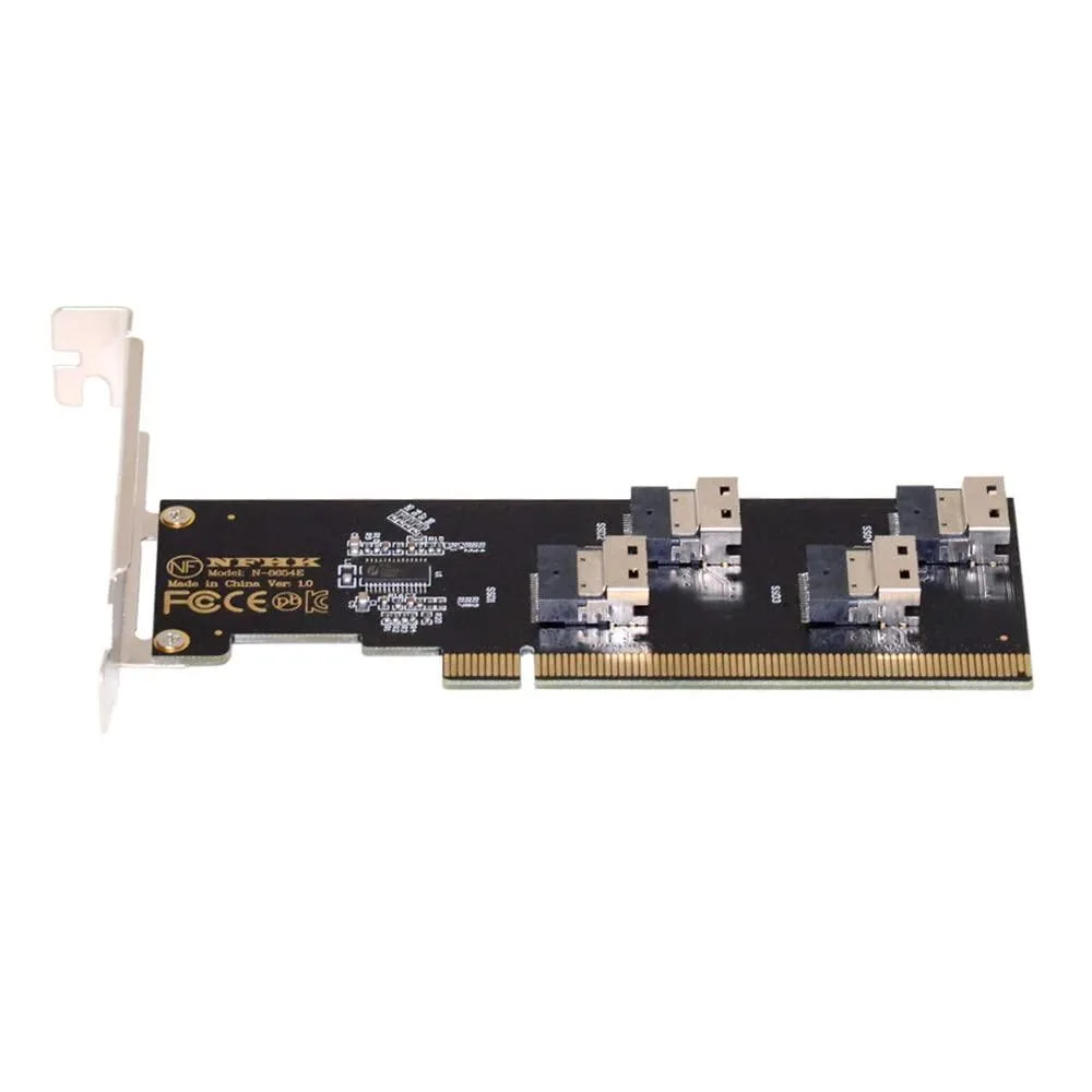LORDWORLD LORDWORLD Four Slimline SFF-8654 4X NVME Raid Card — product photo