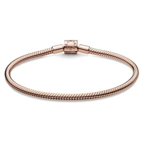 PANDORA PANDORA Moments Barrel Clasp Snake Chain Bracelet Pandora Rose 14k — product photo