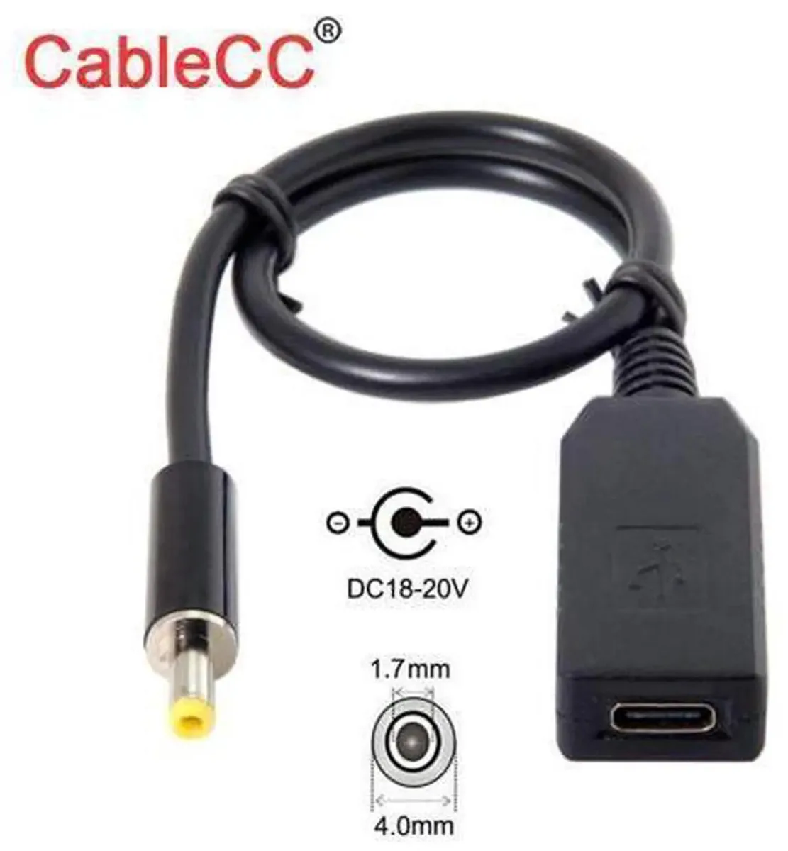 SMUGDESK SMUGDESK USB-C Female to DC 4.0x1.7mm PD Trigger Cable 20V — product photo