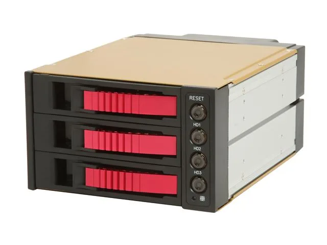iStarUSA Inc. iStarUSA Inc. BPU-23-SATA-RED 2x5.25" to 3x3.5" SATA Hot-swap Raid Cage server accessory — product photo