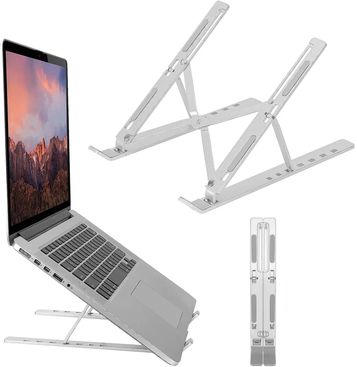 ESTONE ESTONE N3 Laptop Stand Silver 15.6 in 0.6 lbs 6 Angle Adjustable Aluminum — product photo