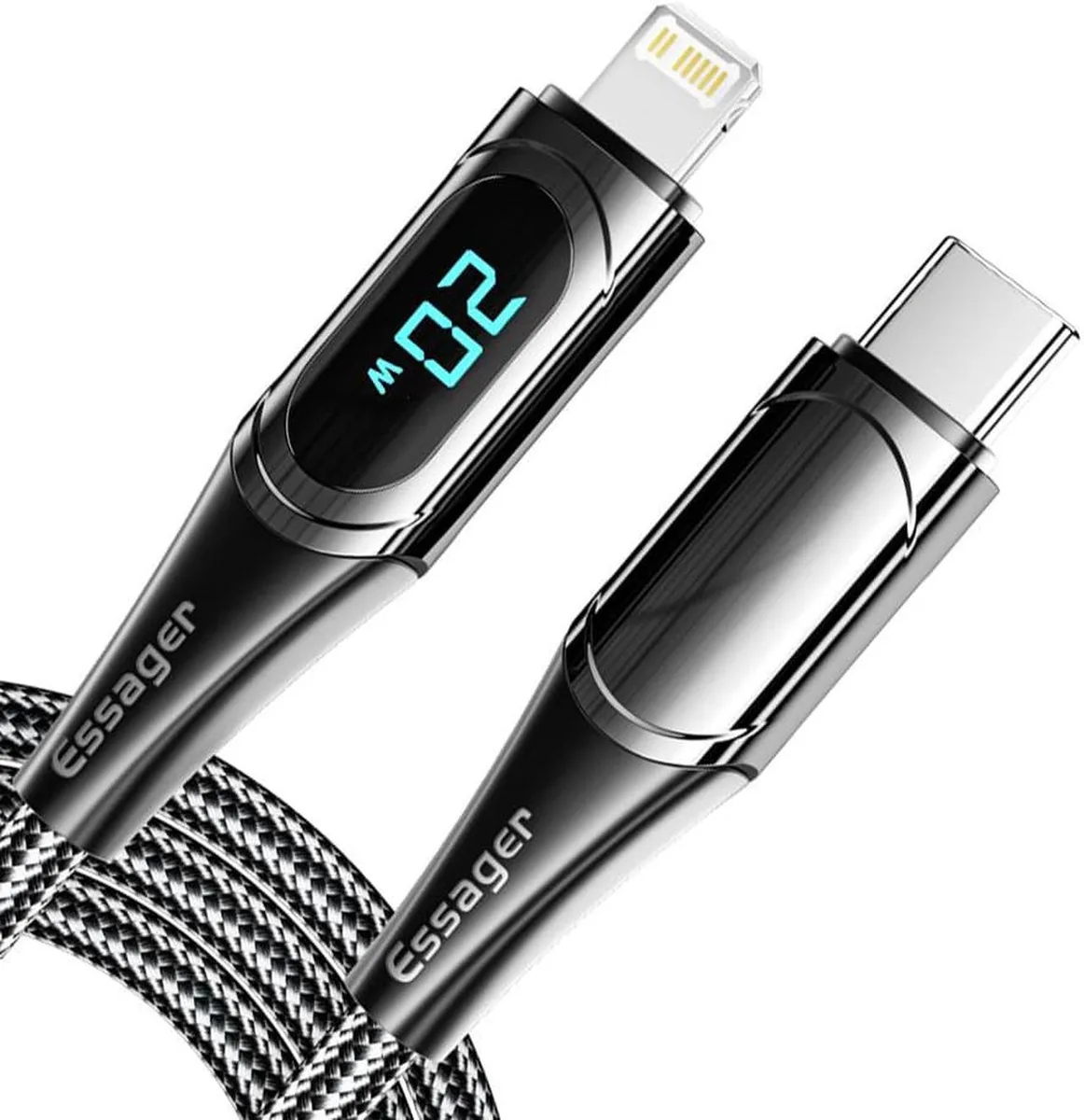 SMUGDESK SMUGDESK USB-C to Lightning Cable 6.6 ft with LED Display — product photo