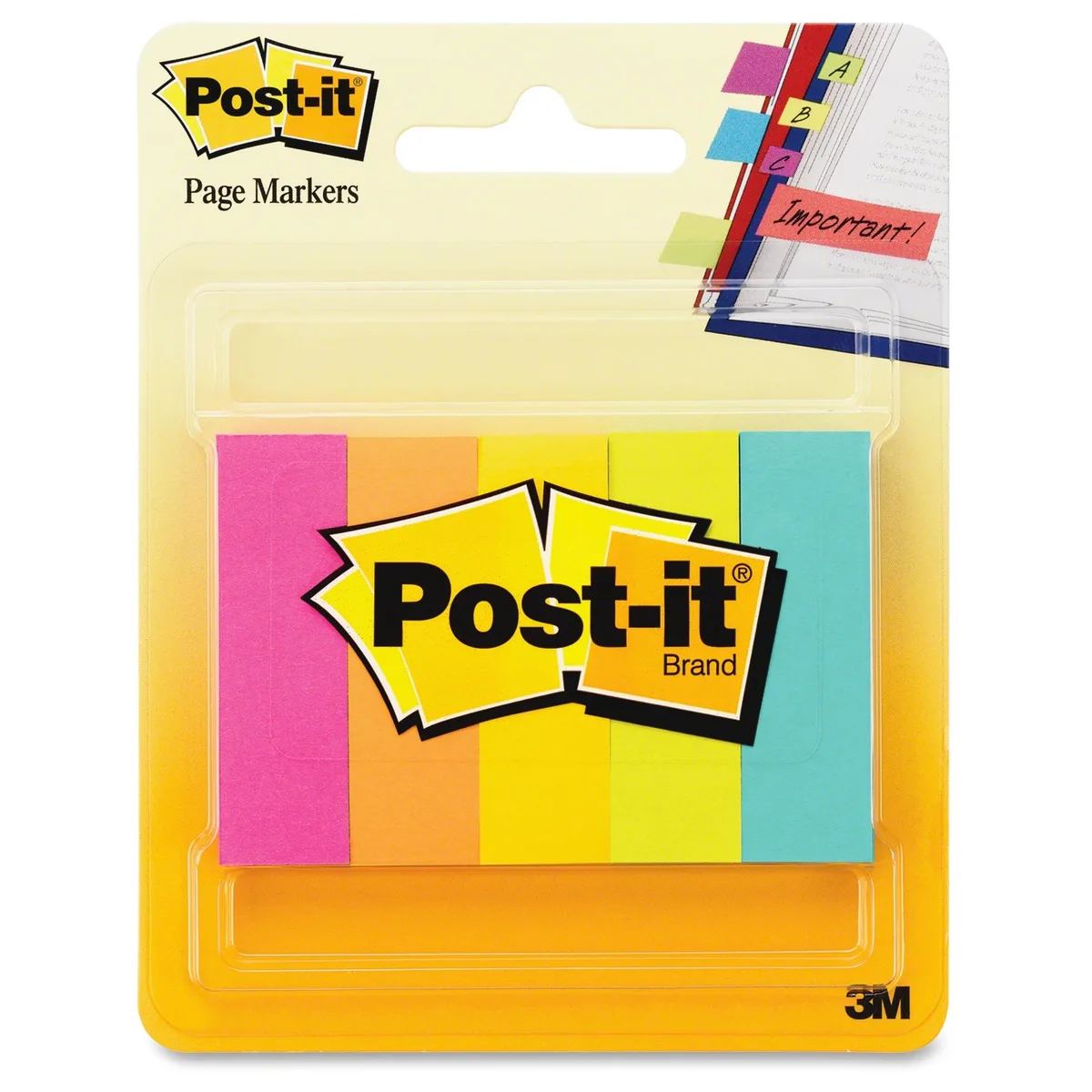 3M 3M 6705AN Post-it Page Marker Flags 100 sheets 5 pads — product photo
